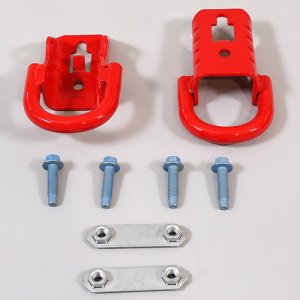 Ford F-150 Tow Hooks - Front - Ford Racing - Ford Performance - Red - `15-`25 Ford F-150 Tow Hooks - Front - Ford Racing - Ford Performance - Red - `15-`25